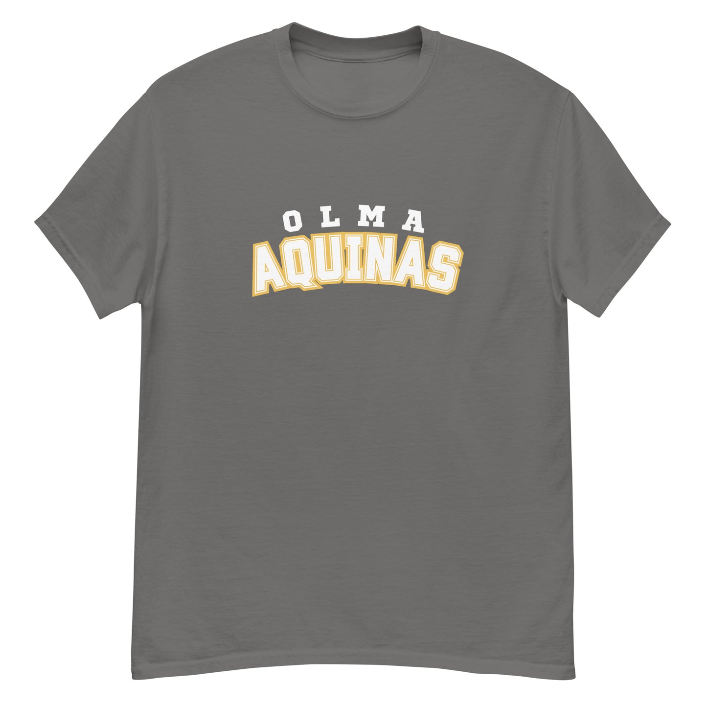 Plain Aquinas Tee White Letters