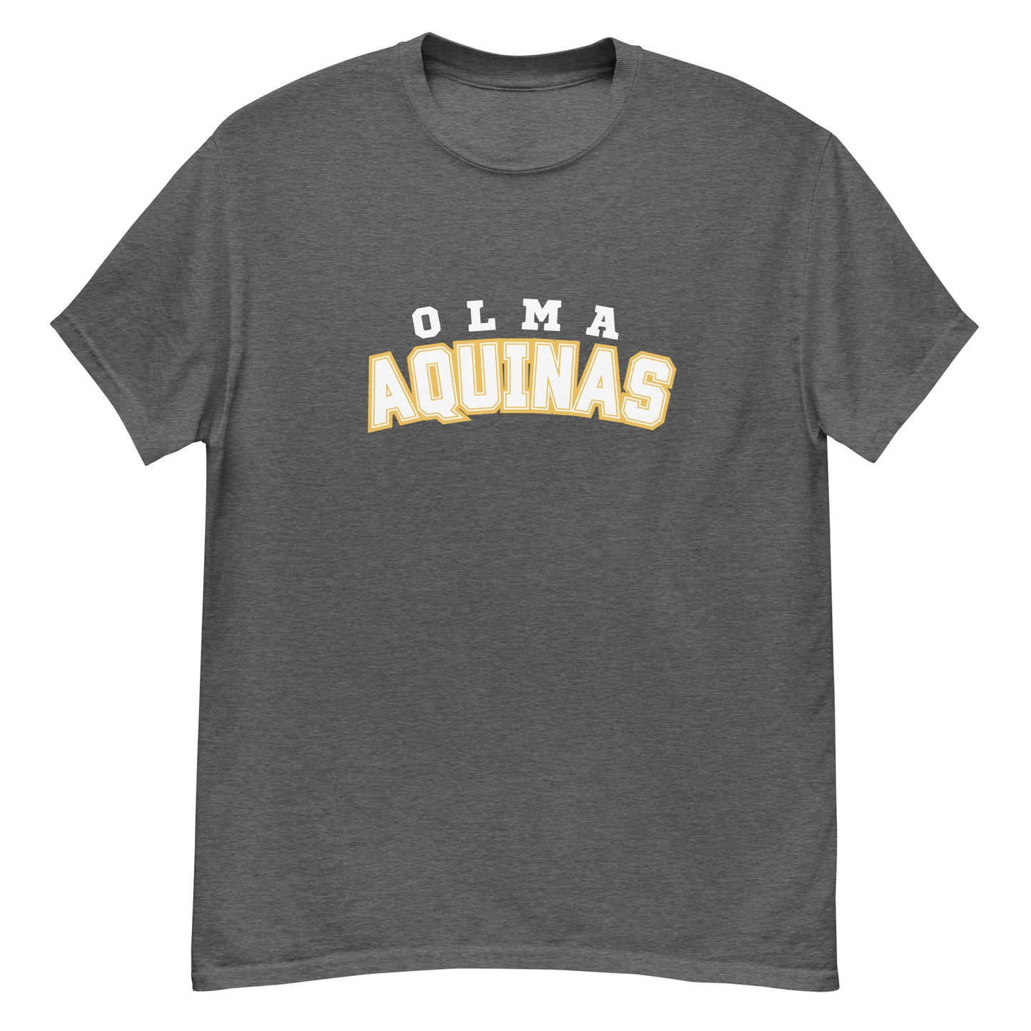 Plain Aquinas Tee White Letters