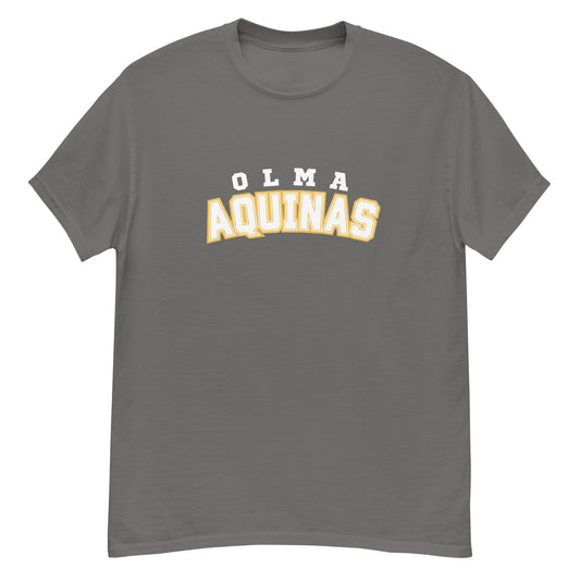 Plain Aquinas Tee White Letters