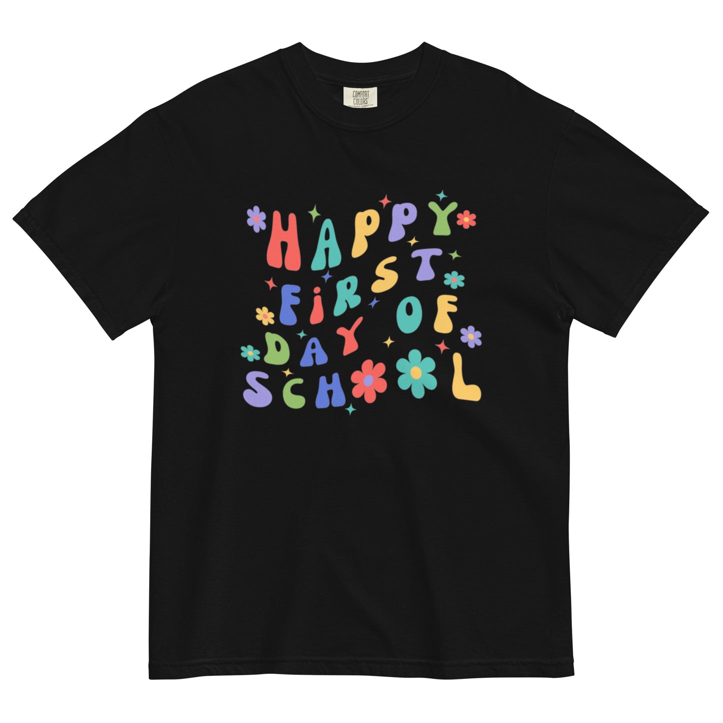 Happy First Day Of School Flower Tee