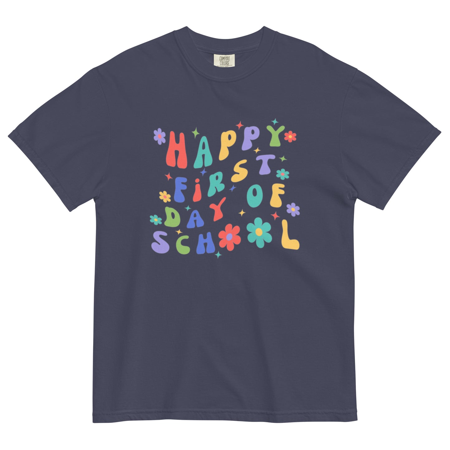 Happy First Day Of School Flower Tee