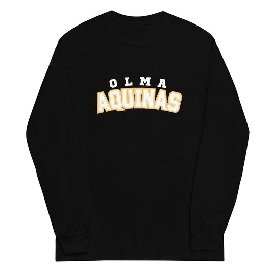Plain Black Aquinas Long Sleeve