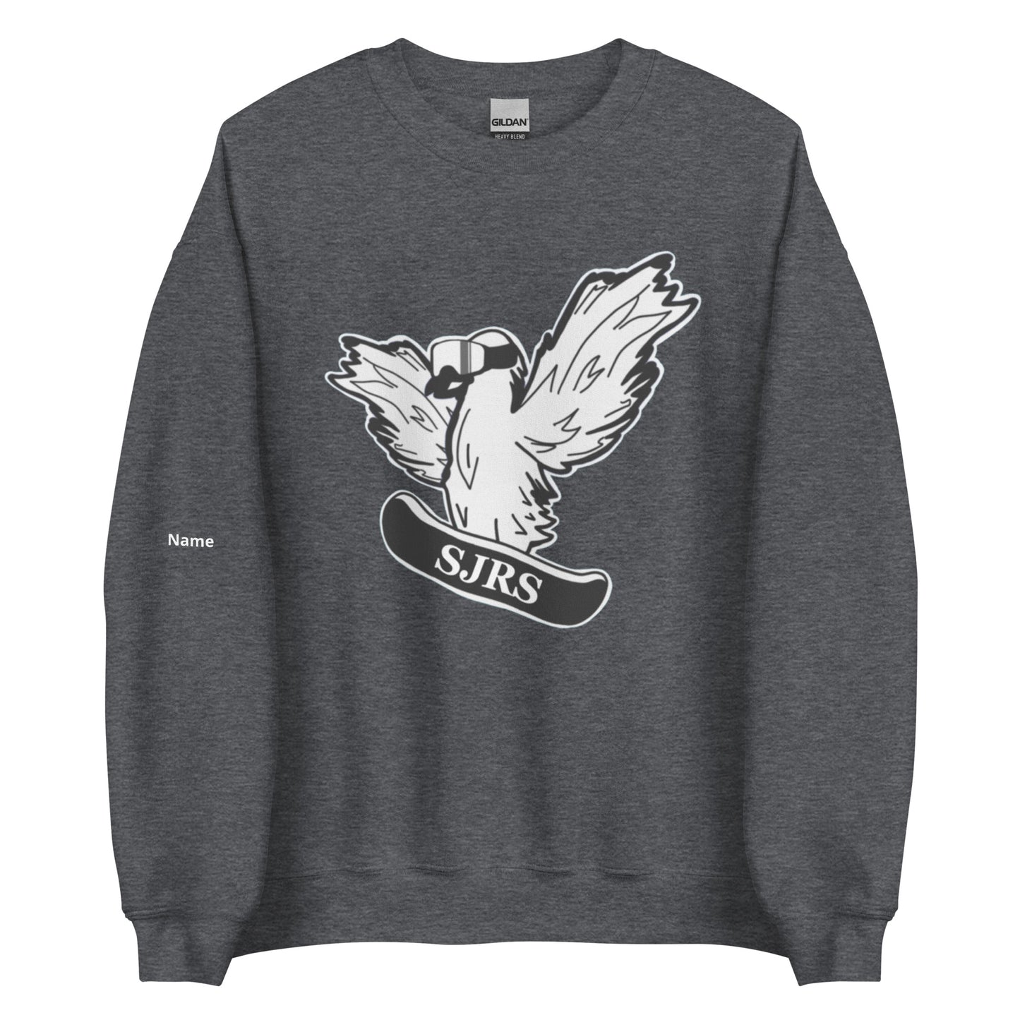 Personalized Snowboard Crow Crewneck