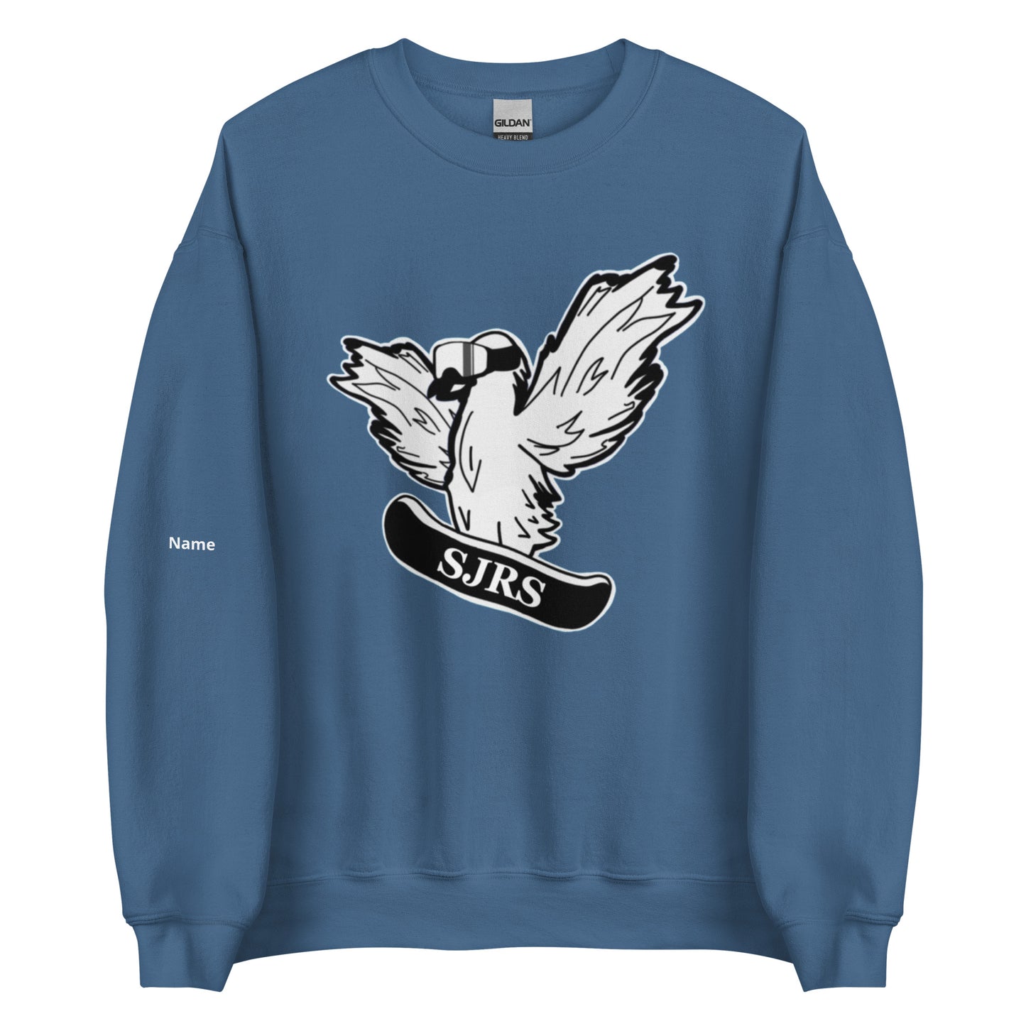 Personalized Snowboard Crow Crewneck