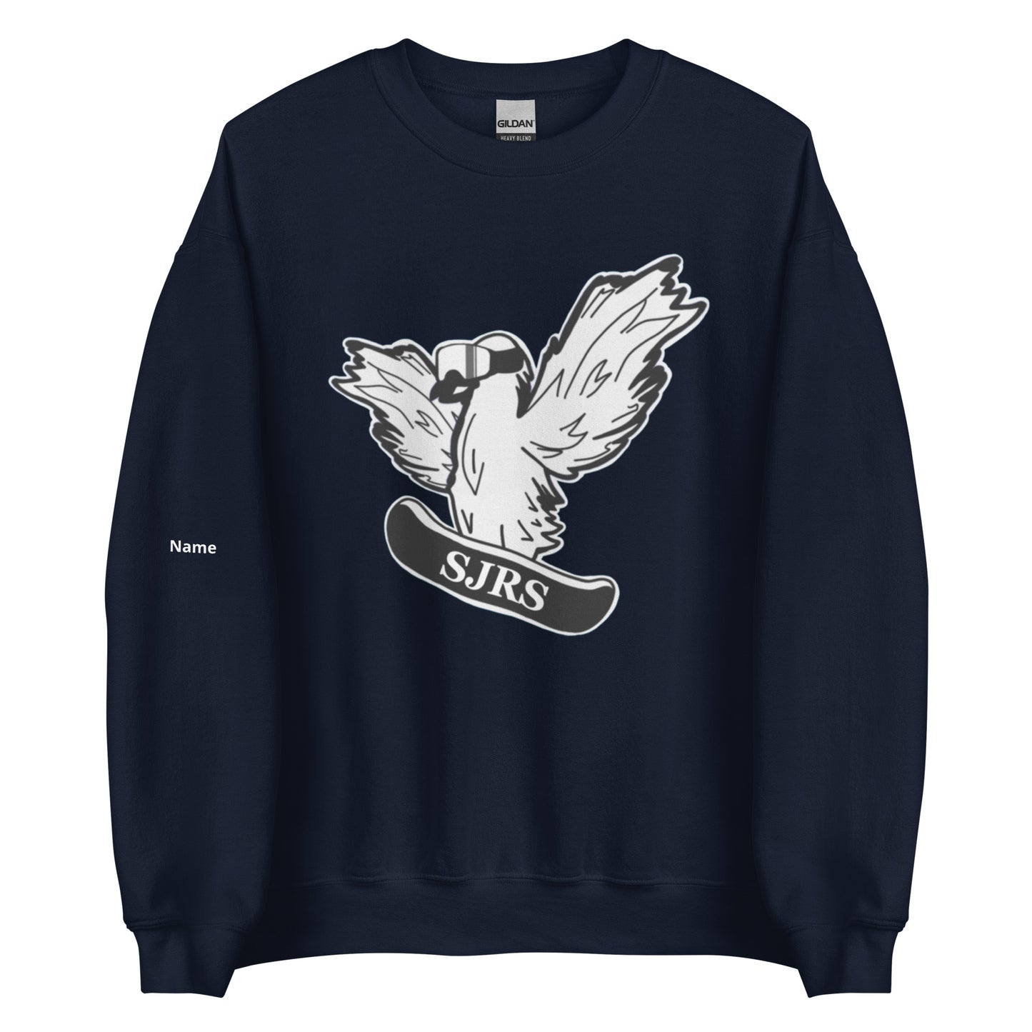 Personalized Snowboard Crow Crewneck